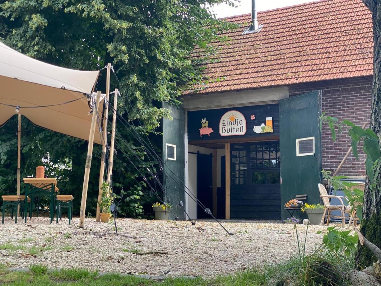 Bell Tent In Een Voedselbos Nederweert-Eind المظهر الخارجي الصورة
