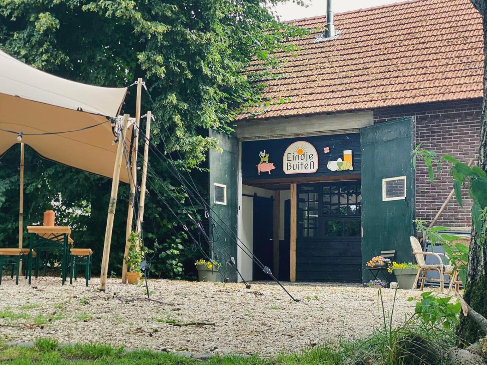 Bell Tent In Een Voedselbos Nederweert-Eind المظهر الخارجي الصورة